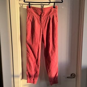 Anthropologie pants size XS, pinkish-red color